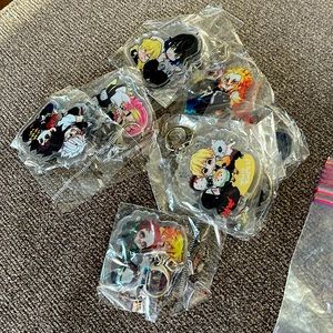 Random anime, birthday party, cupcake toppers, decorations, stickers etc